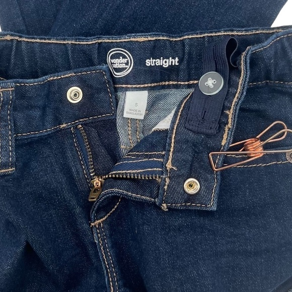 Wonder Nation Elastic Adjustable Waist Jeans Size 5 Kid’s - Picture 2 of 4